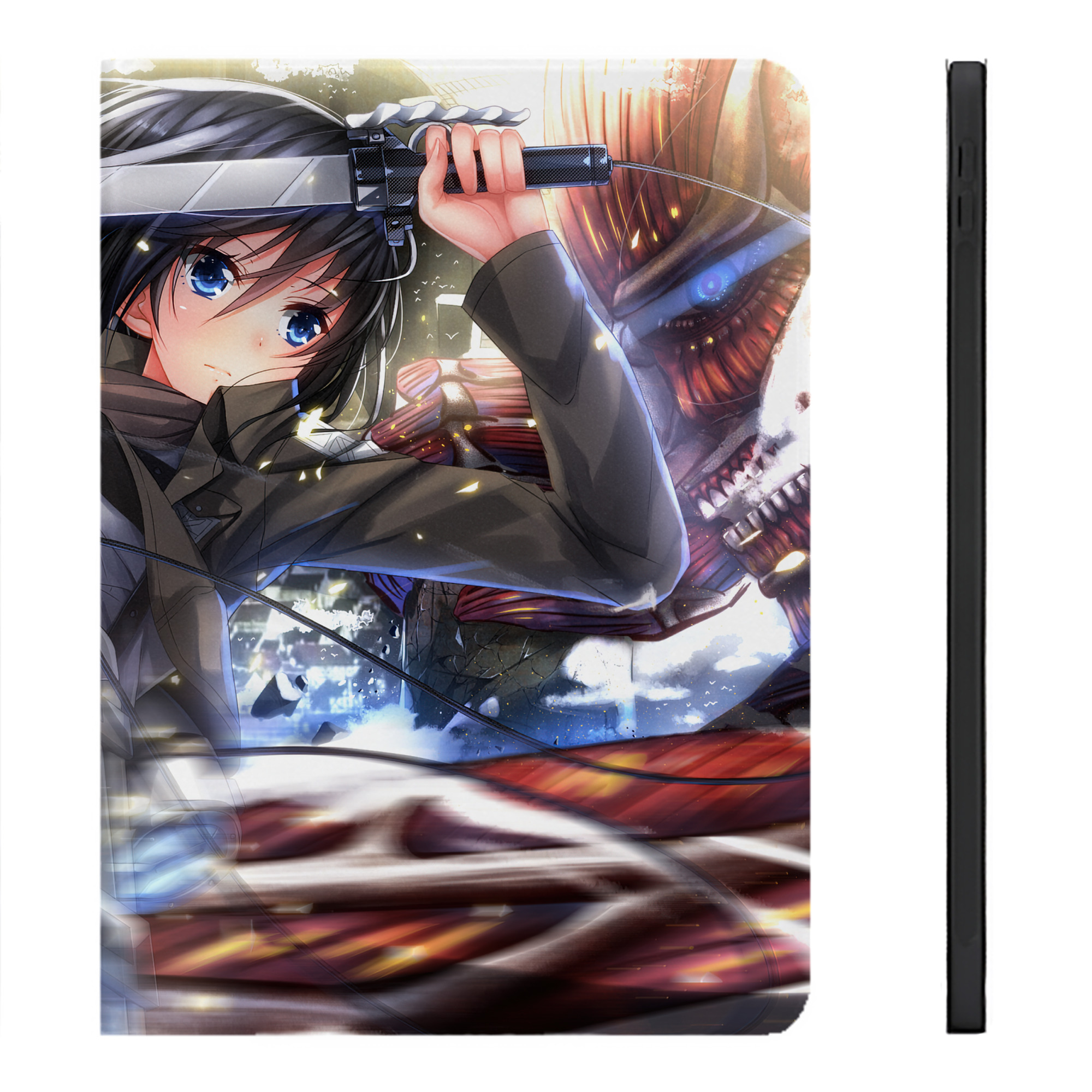 （画像用） 進撃の巨人 Attack on Titan IPadケース ペンホルダー付き ブックスタイルデザイン